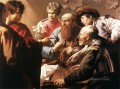 聖マシューの召命 オランダの画家ヘンドリック・テル・ブリュッヘン